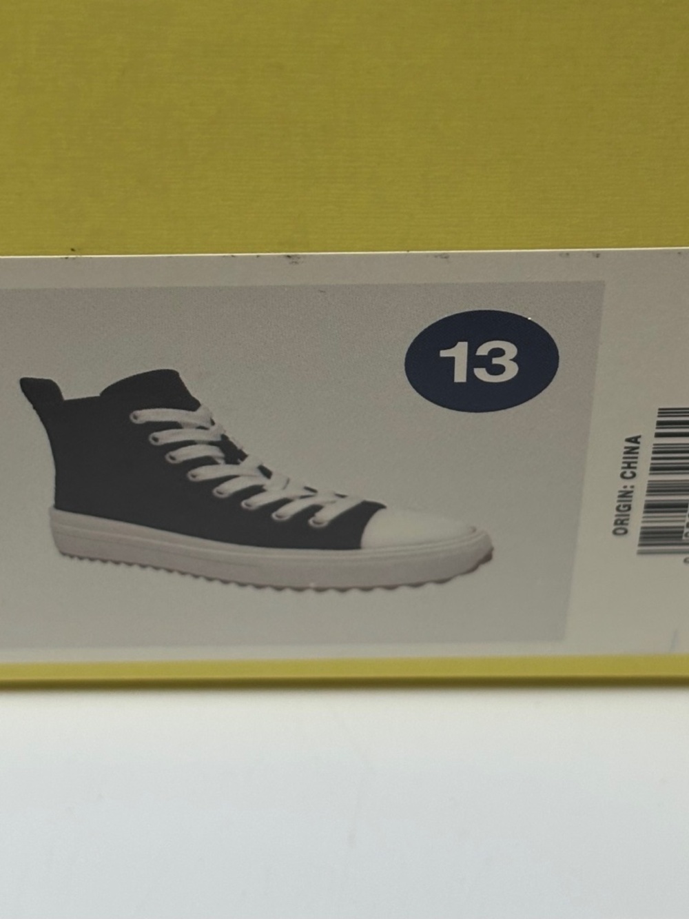 Art Class Kids Size 13 Blakely High Top Sneakers Shoes Black White Side Zips - Picture 3 of 8